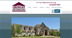 Desktop Screenshot of crowleyexteriors.com